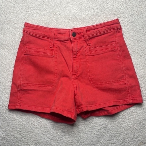 Universal thread Shorts Size 4 / 27 Stretchy Comfy Coral High Rise Midi - Picture 7 of 8